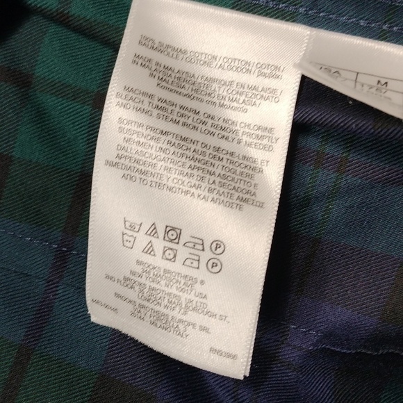 Brooks Brothers Milano men's long sleeved button down shirt size medium - Picture 5 of 9